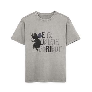 Camiseta oversize lavado acido - Gris asfalto - Camiseta «Ets un bon borinot»