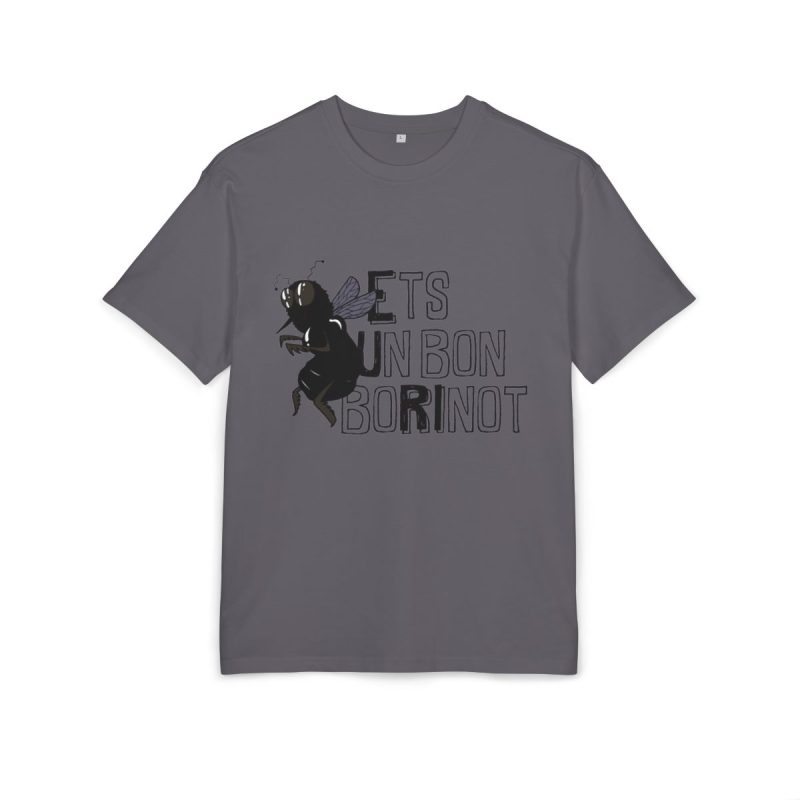 Camiseta oversize gruesa - Gris iman - Camiseta «Ets un bon borinot»