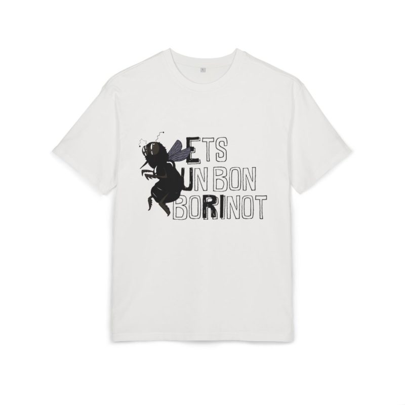 Camiseta oversize gruesa - Blanco puro - Camiseta «Ets un bon borinot»