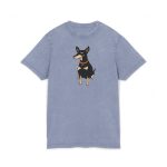 Camiseta lavado acido cuello redondo - Azul vintage - Ca rater