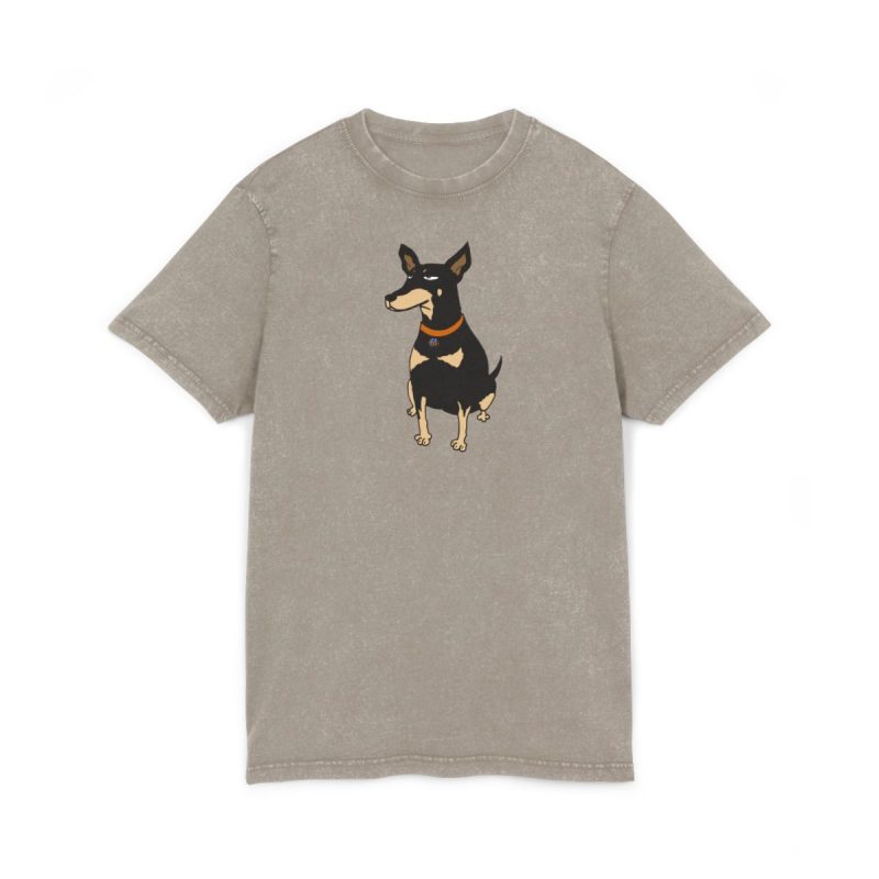Camiseta lavado acido cuello redondo - Caqui oscuro - Ca rater