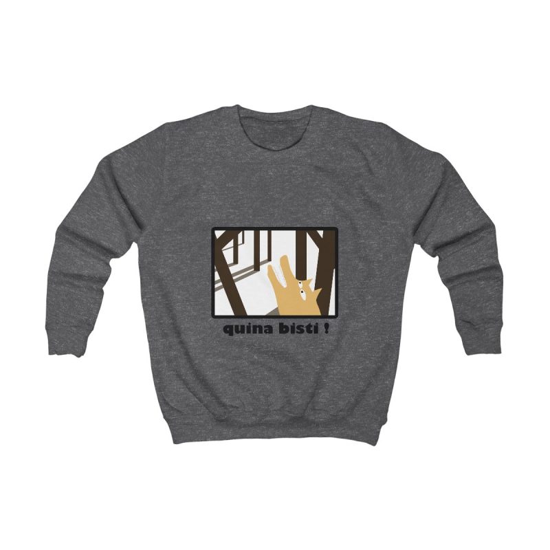 Sudadera infantil - Gris marengo - Bisti – Quina bisti!