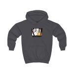 Sudadera con capucha infantil - Gris marengo - Bisti – Quina bisti! Sudadera con capucha infantil - Gris marengo - Bisti – Quina bisti!