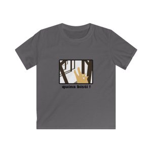 Camiseta infantil Softstyle - Gris marengo - Bisti – Quina bisti!