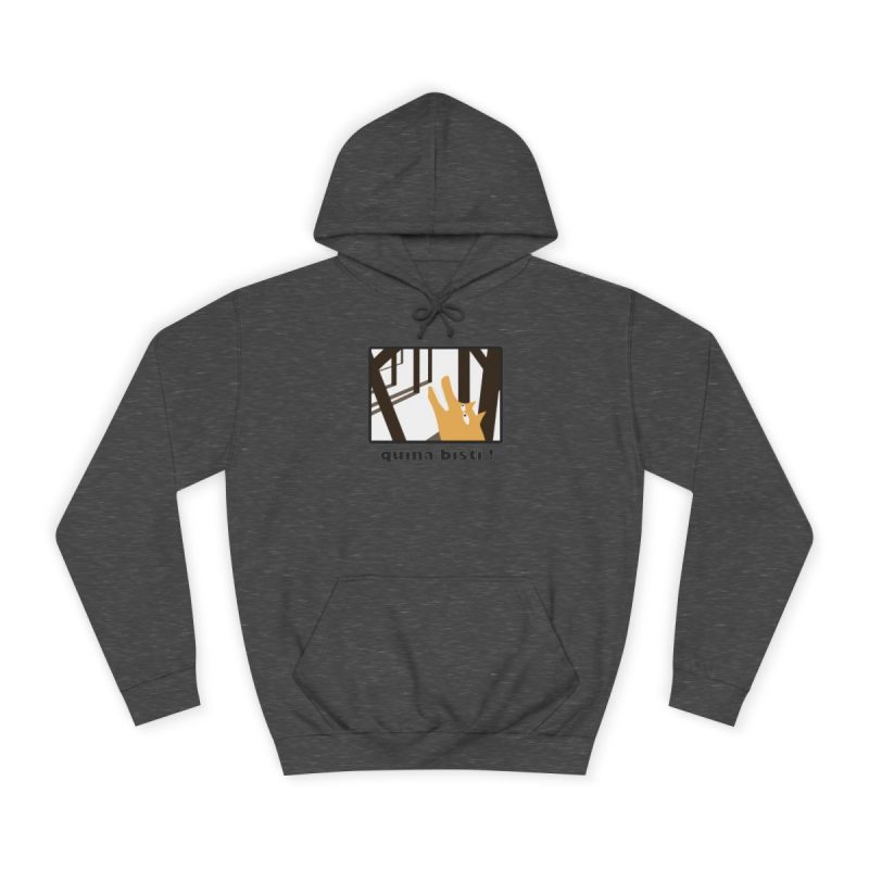Sudadera universitaria - Gris marengo - Bisti – Quina bisti!