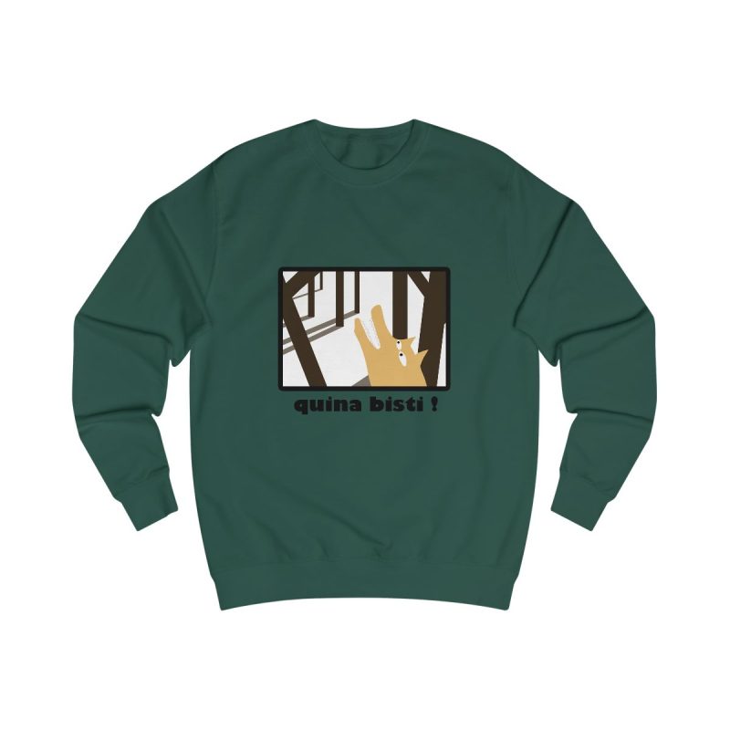 Sudadera clasica - Verde botella - Bisti – Quina bisti! Sudadera clasica - Verde botella - Bisti – Quina bisti!