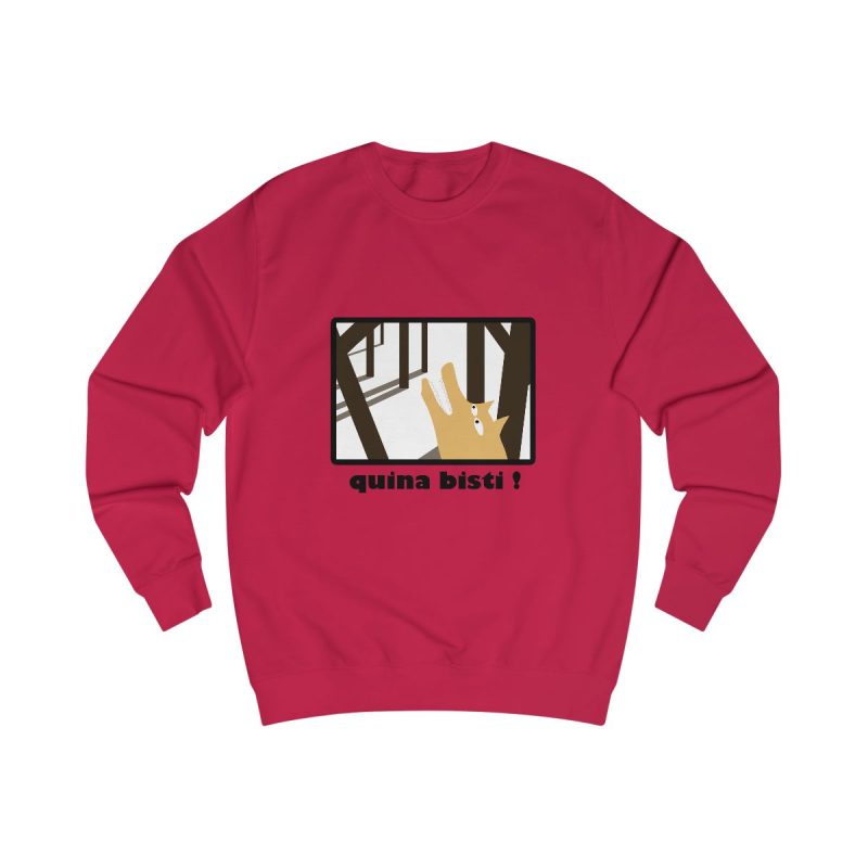 Sudadera clasica - Rojo fuego - Bisti – Quina bisti!