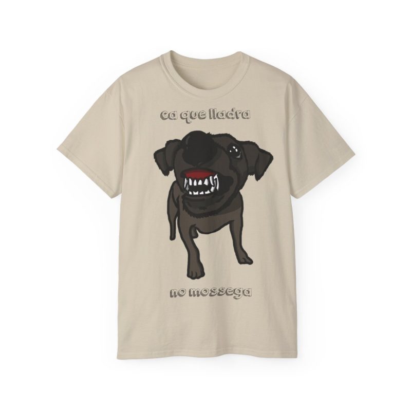 Camiseta ultra algodon - Arena - Camiseta «Ca que lladra no mossega»