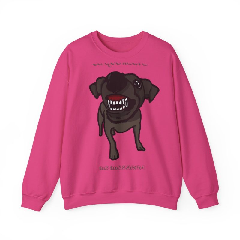 Sudadera cuello redondo - Fucsia intenso - Camiseta «Ca que lladra no mossega»
