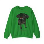 Sudadera cuello redondo - Verde irlandes - Camiseta «Ca que lladra no mossega»