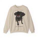 Sudadera cuello redondo - Arena - Camiseta «Ca que lladra no mossega»