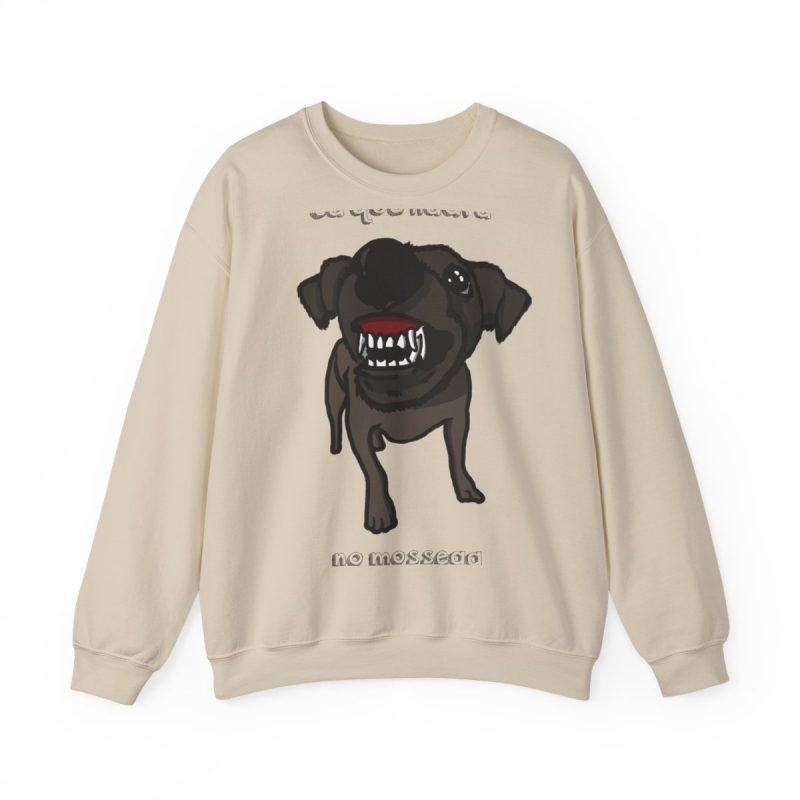 Sudadera cuello redondo - Arena - Camiseta «Ca que lladra no mossega»