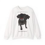 Sudadera cuello redondo - Blanco - Camiseta «Ca que lladra no mossega»