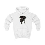 Sudadera con capucha infantil - Blanco artico - Camiseta «Ca que lladra no mossega»
