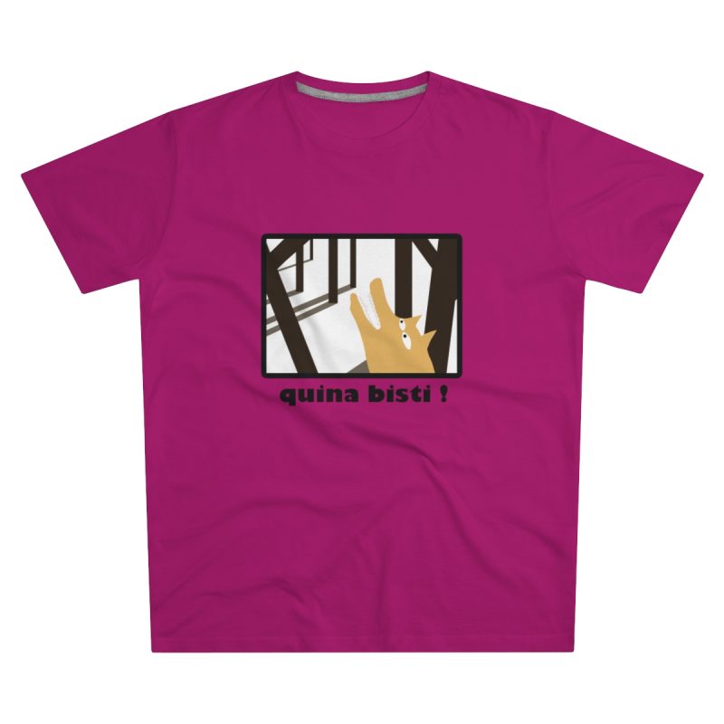 Camiseta hombre corte moderno - Rosa oscuro - Bisti – Quina bisti!