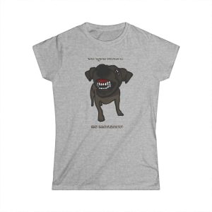 Camiseta mujer Softstyle - Gris deportivo - Camiseta «Ca que lladra no mossega»
