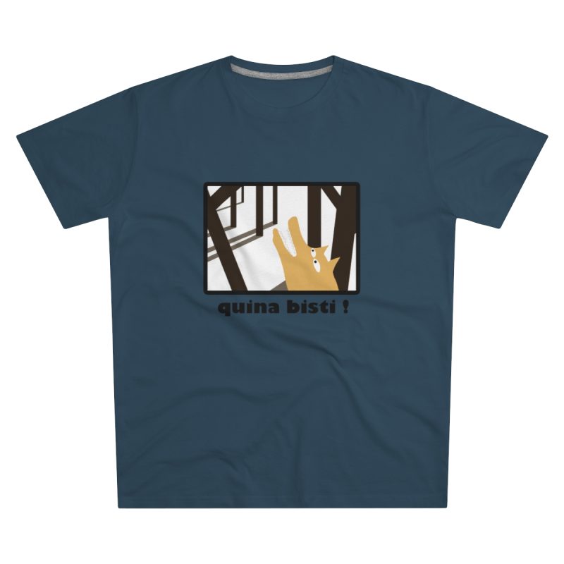 Camiseta hombre corte moderno - Azul vaquero - Bisti – Quina bisti!