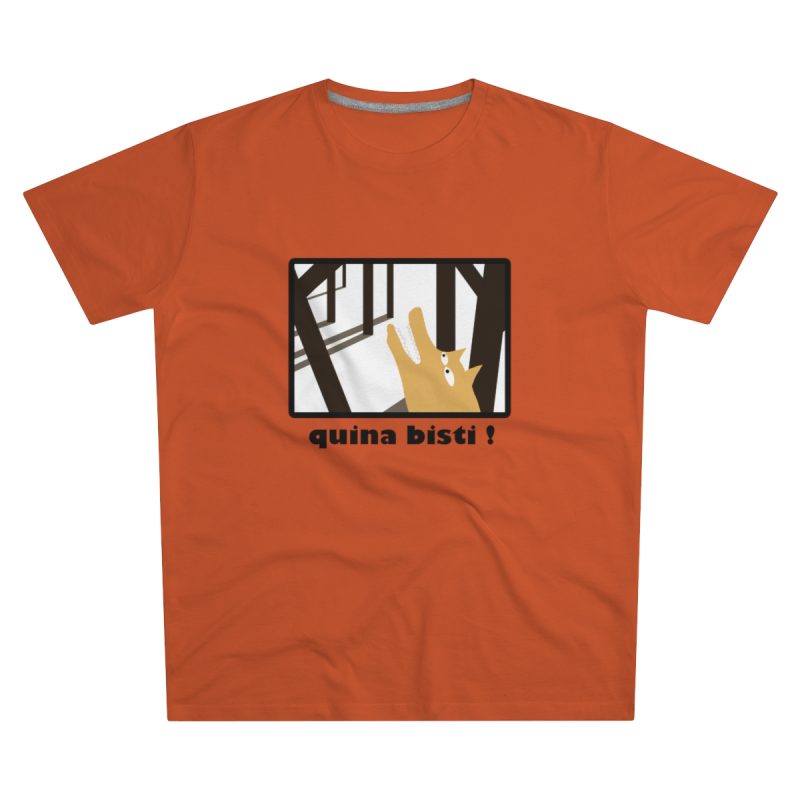 Camiseta hombre corte moderno - Naranja - Bisti – Quina bisti!