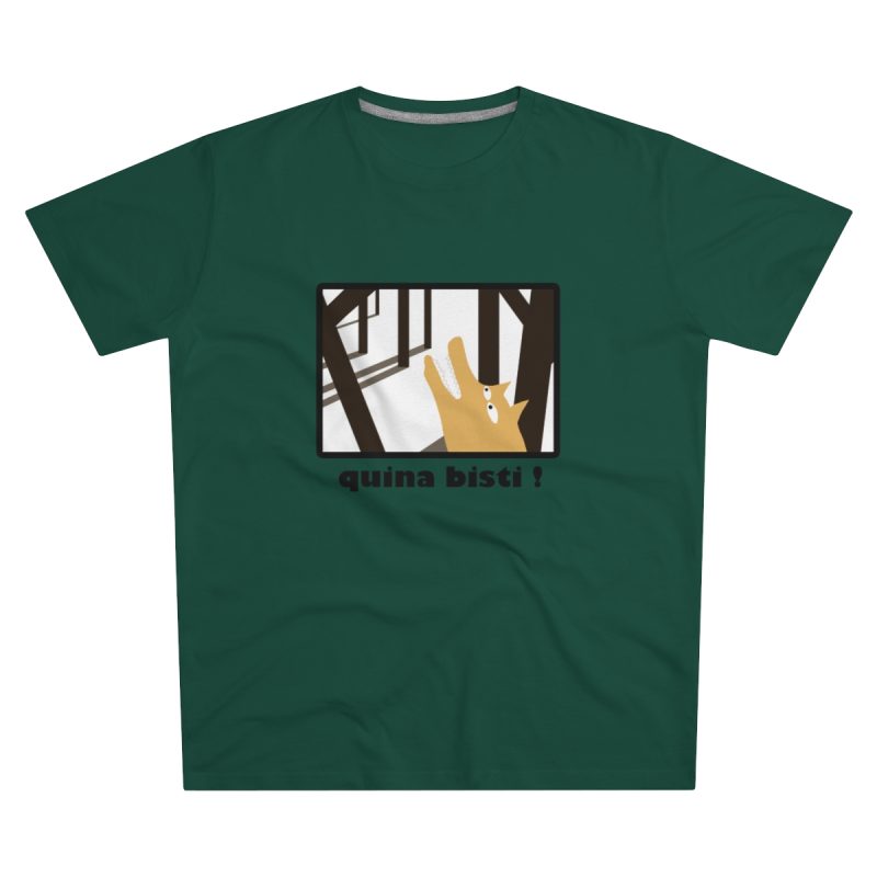 Camiseta hombre corte moderno - Verde botella - Bisti – Quina bisti!