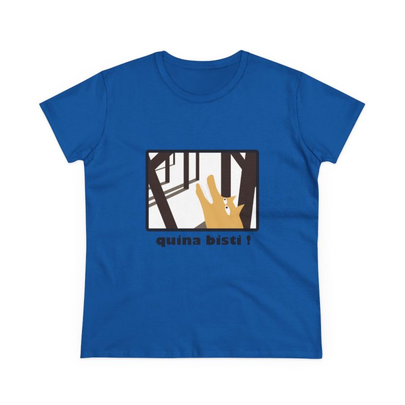 Camiseta mujer algodon medio - Azul royal - Bisti – Quina bisti!