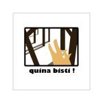 Pegatinas de vinilo cuadradas - Bisti – Quina bisti!