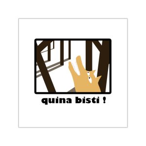 Pegatinas de vinilo cuadradas - Bisti – Quina bisti!