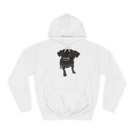 Sudadera universitaria - Blanco artico - Camiseta «Ca que lladra no mossega» Sudadera universitaria - Blanco artico - Camiseta «Ca que lladra no mossega»
