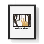 Poster enmarcado vertical - Negro - Bisti – Quina bisti!