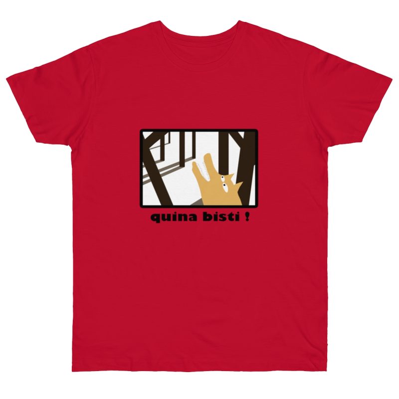 Camiseta punto liso - Rojo profundo - Bisti – Quina bisti!