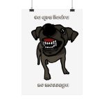 Poster - Camiseta «Ca que lladra no mossega»