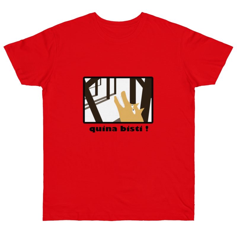 Camiseta punto liso - Rojo fuego - Bisti – Quina bisti!