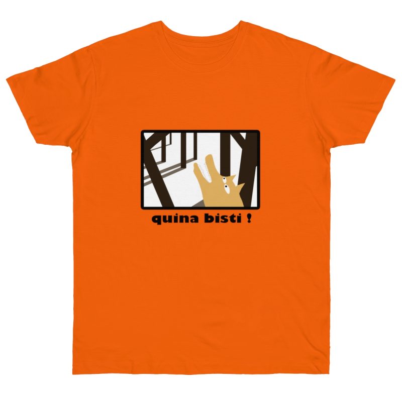 Camiseta punto liso - Naranja - Bisti – Quina bisti!