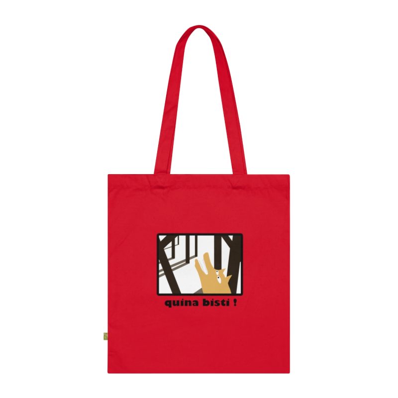 Bolsa de algodon organico - Rojo clasico - Bisti – Quina bisti! Bolsa de algodon organico - Rojo clasico - Bisti – Quina bisti!
