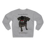 Sudadera cuello redondo premium - Gris jaspeado claro - Camiseta «Ca que lladra no mossega» Sudadera cuello redondo premium - Gris jaspeado claro - Camiseta «Ca que lladra no mossega»