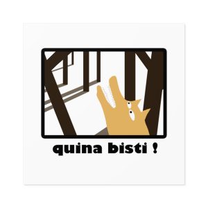 Pegatinas laminadas cuadradas - Bisti – Quina bisti!