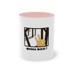 Taza bicolor - Rosa - Bisti – Quina bisti!