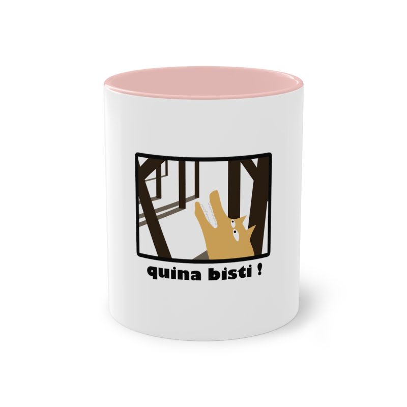 Taza bicolor - Rosa - Bisti – Quina bisti!