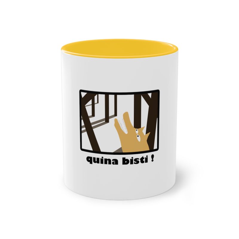 Taza bicolor - Amarillo dorado - Bisti – Quina bisti!