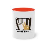 Taza bicolor - Rojo - Bisti – Quina bisti!