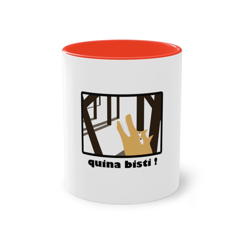 Taza bicolor - Rojo - Bisti – Quina bisti!