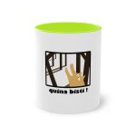 Taza bicolor - Verde claro - Bisti – Quina bisti!