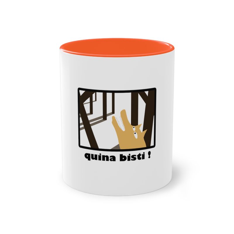 Taza bicolor - Naranja - Bisti – Quina bisti!