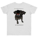 Camiseta punto liso - Blanco - Camiseta «Ca que lladra no mossega»