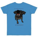 Camiseta punto liso - Azul celeste - Camiseta «Ca que lladra no mossega»