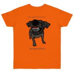 Camiseta punto liso - Naranja - Camiseta «Ca que lladra no mossega»