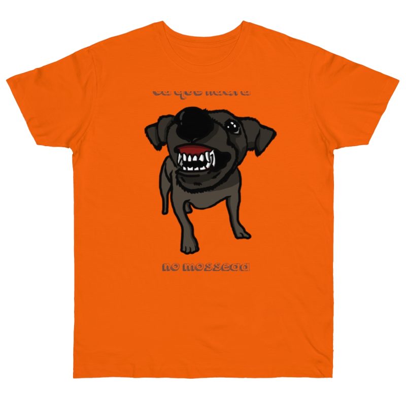 Camiseta punto liso - Naranja - Camiseta «Ca que lladra no mossega»