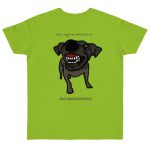Camiseta punto liso - Verde orquidea - Camiseta «Ca que lladra no mossega»