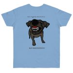 Camiseta punto liso - Azul cielo - Camiseta «Ca que lladra no mossega»