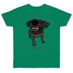 Camiseta punto liso - Verde Kelly - Camiseta «Ca que lladra no mossega»
