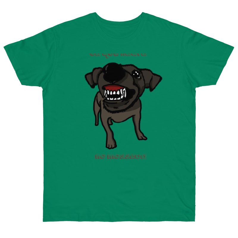 Camiseta punto liso - Verde Kelly - Camiseta «Ca que lladra no mossega»